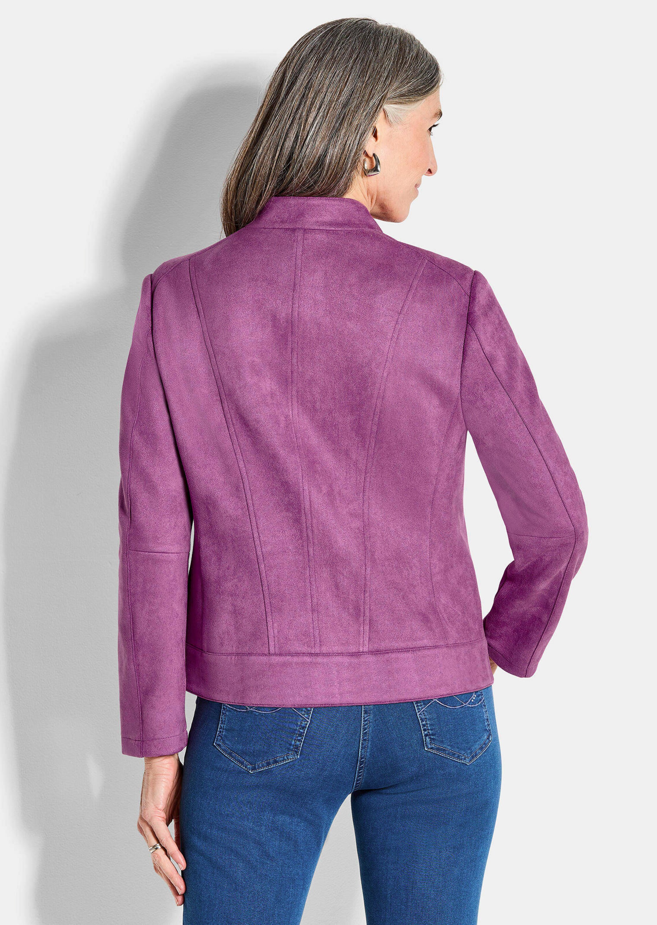 Jacke in Veloursleder-Optik thumbnail 3
