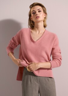Pull en cachemire à bords roulottés thumbnail 1