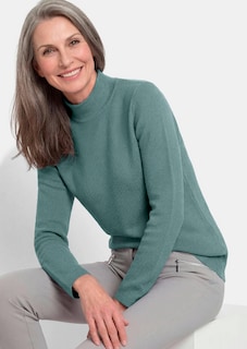 Feiner Strickpullover mit Stehkragen thumbnail 4
