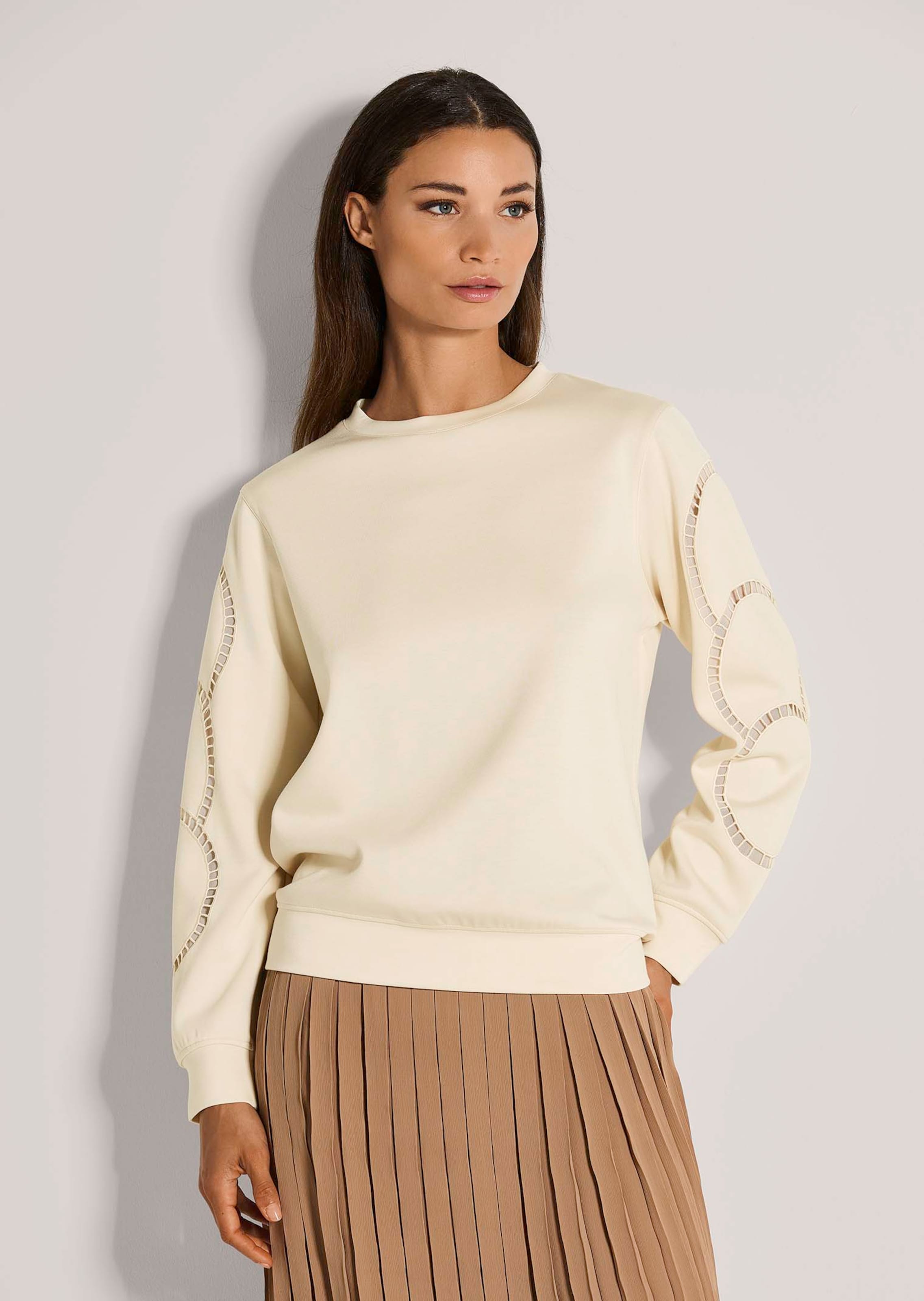 Sweatshirt mit Raffinesse