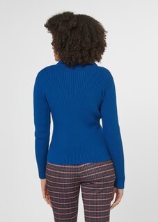 Long-sleeved rib-knit cardigan thumbnail 3