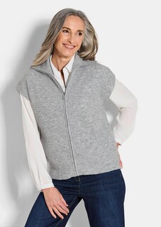 Gilet en tricot avec fermeture zippée thumbnail 1