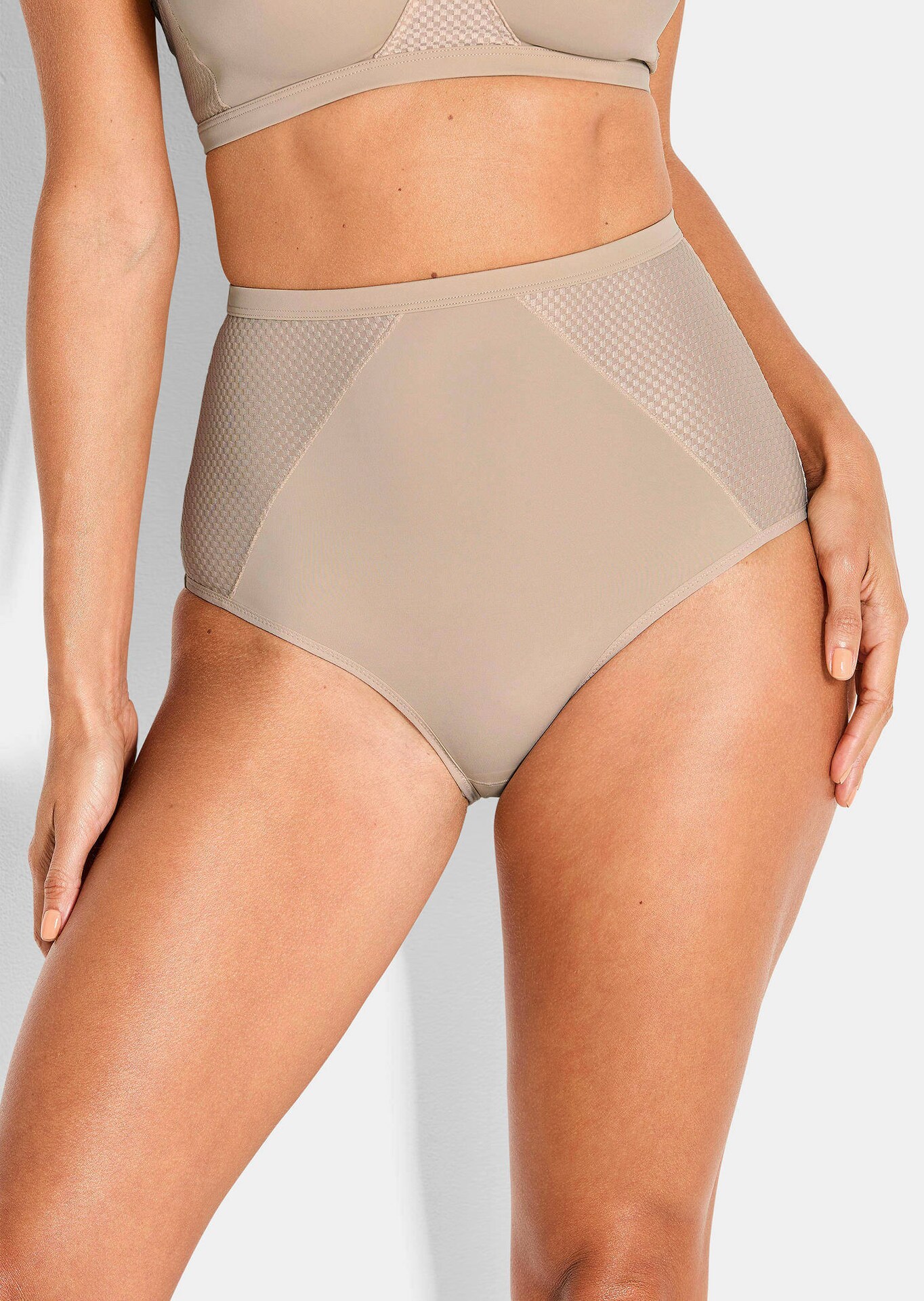 Slip jacquard taille haut
