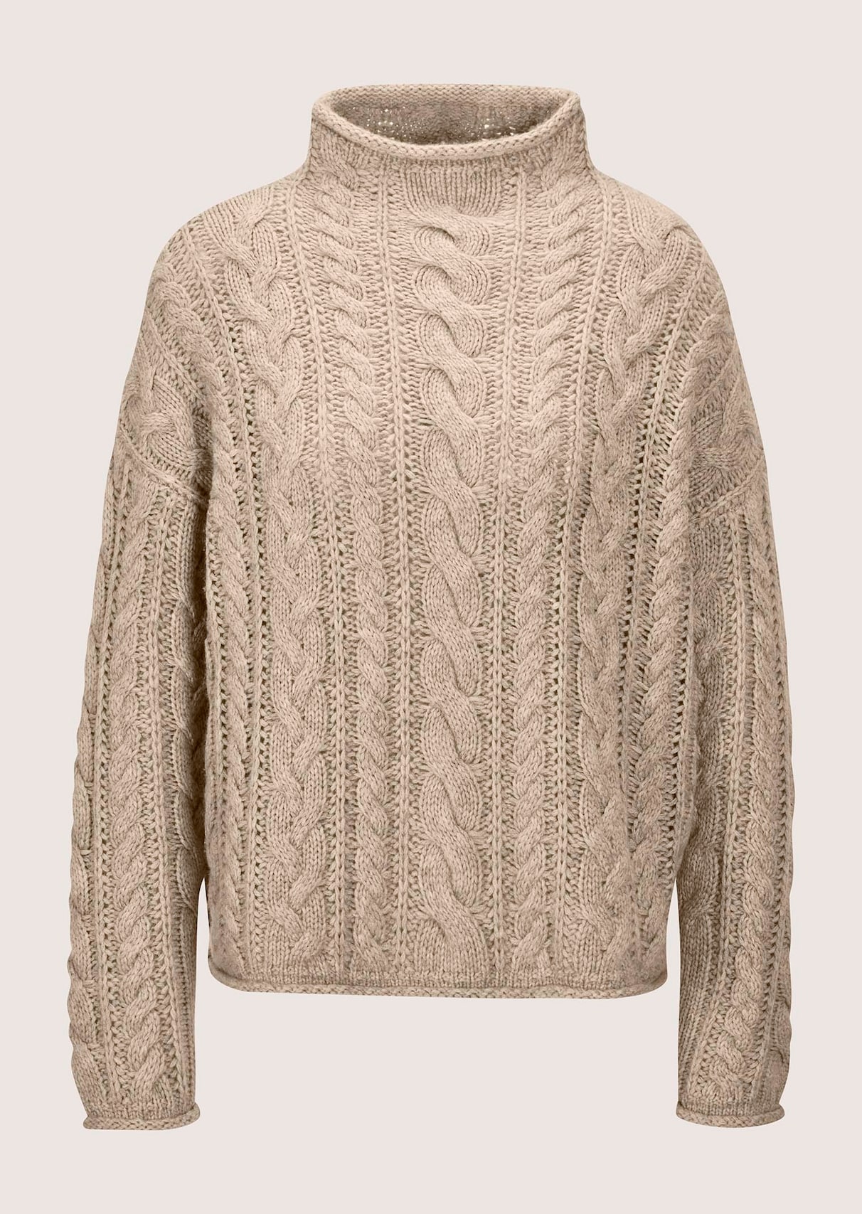Zopf-Pullover im Oversize-Look