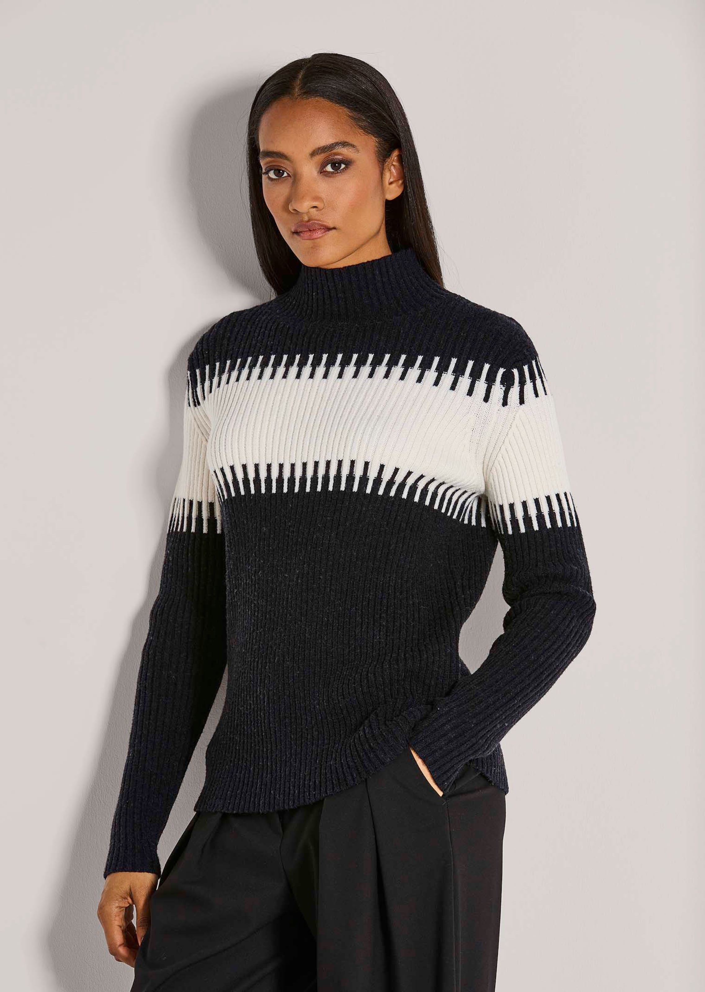 Pullover met blokstrepen