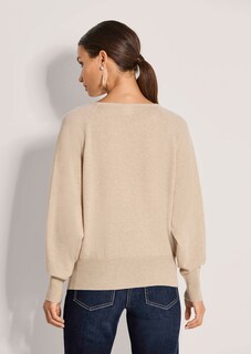 Cashmere jumper with batwing sleeves thumbnail 4