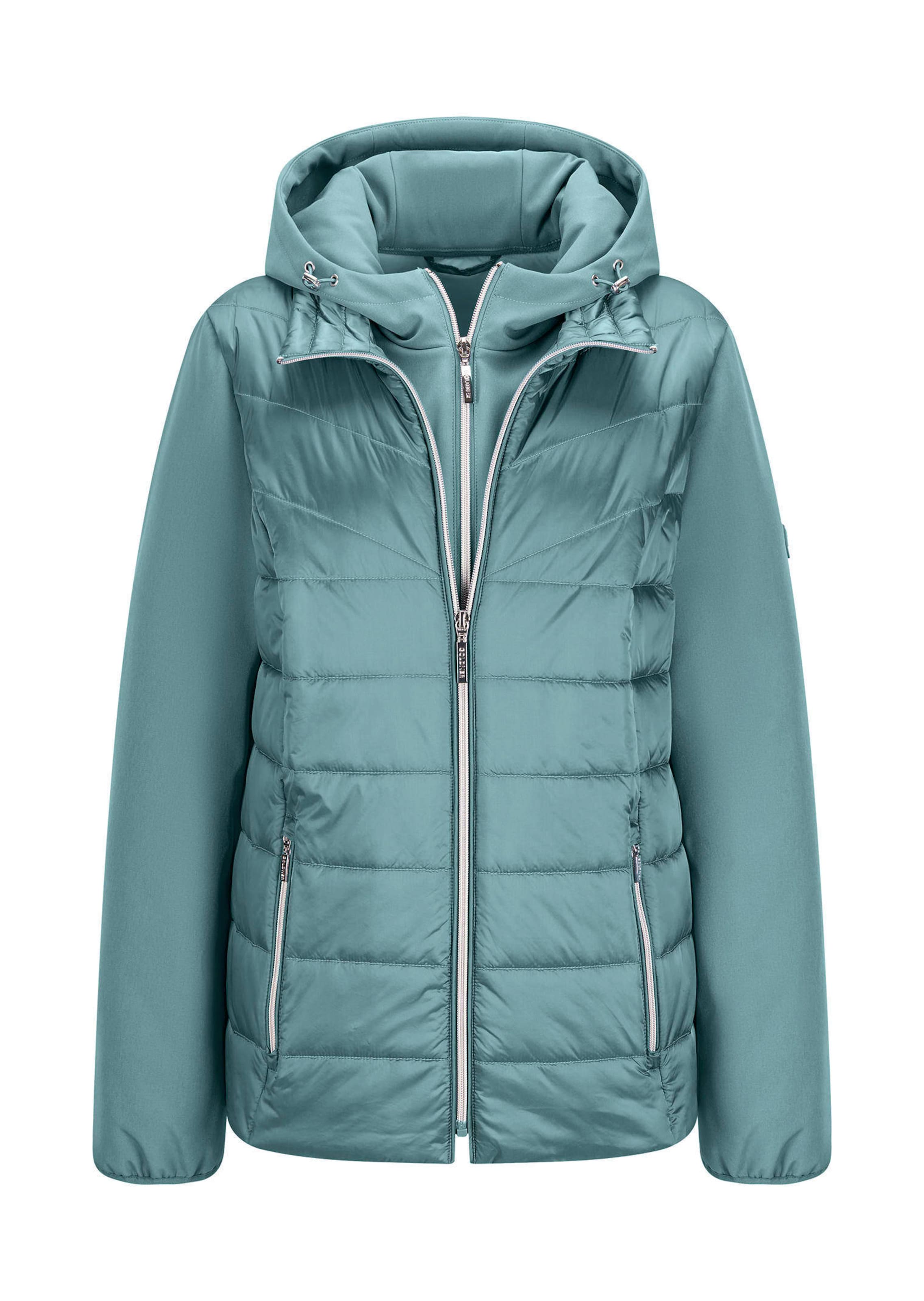 Gewatteerd jack met mouwen van softshell thumbnail 6