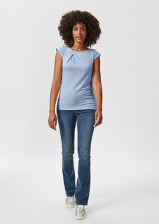 Shirt mit Flügelärmeln und Faltendetail thumbnail 3