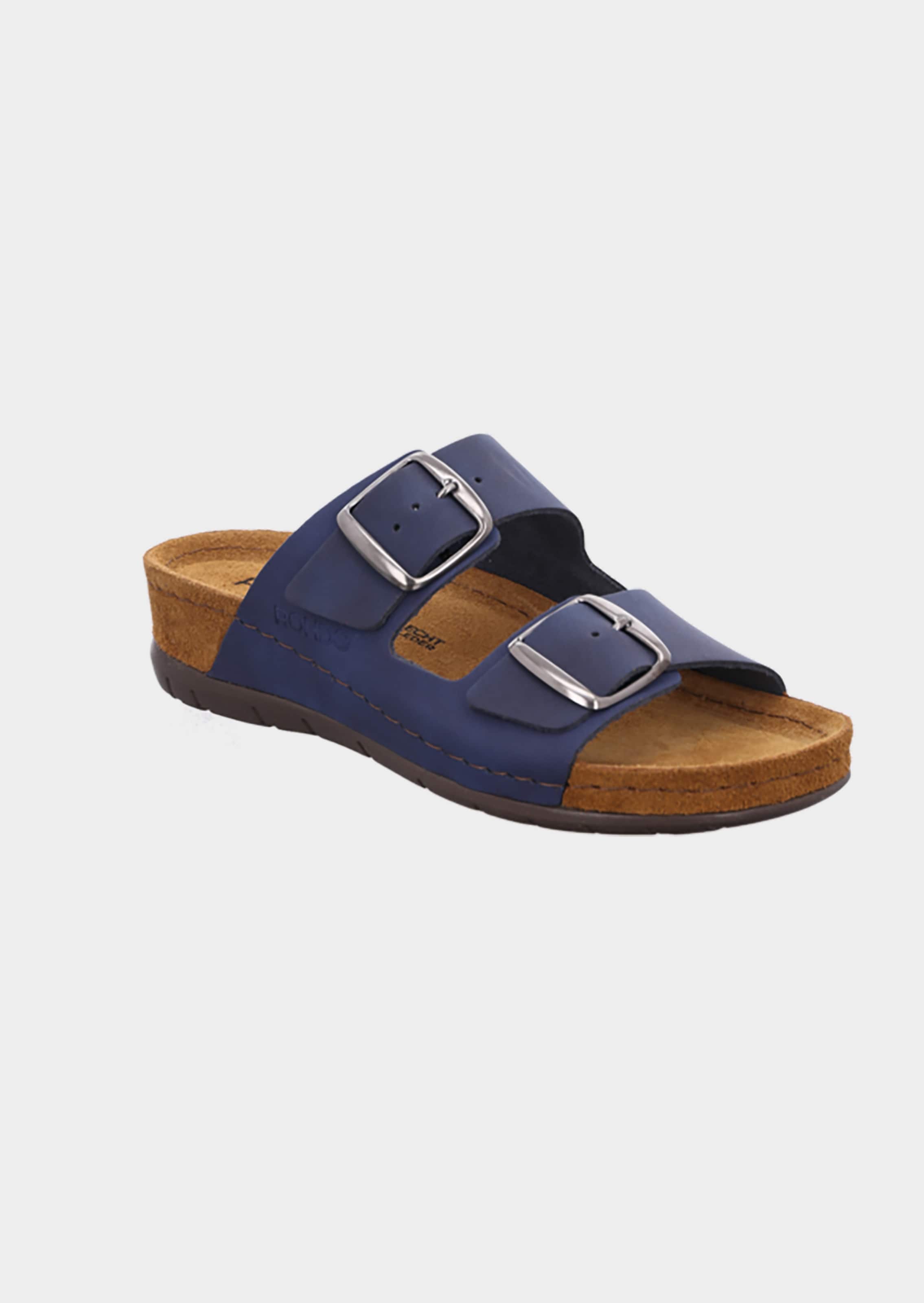 Leren sandalen met verstelbare gespen