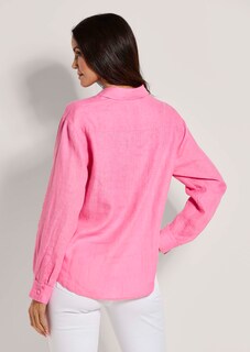 Lange Hemdbluse aus Leinen thumbnail 4