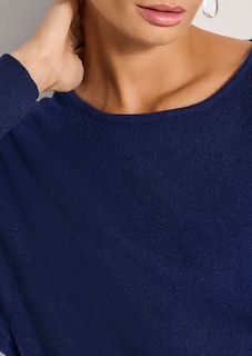 Kaschmirpullover mit Fledermausärmeln thumbnail 6