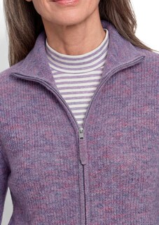 Strickjacke in Rippenstruktur mit Reissverschluss thumbnail 5