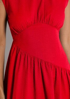 Baumwollkleid mit Stufenrock thumbnail 6