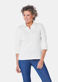 Polo avec broderie en pur coton thumbnail 7