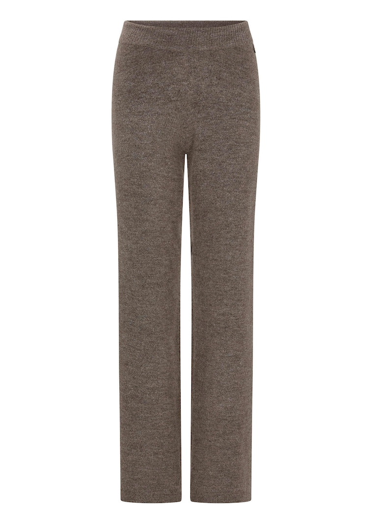 Weite Strickhose mit breitem Dehnbund