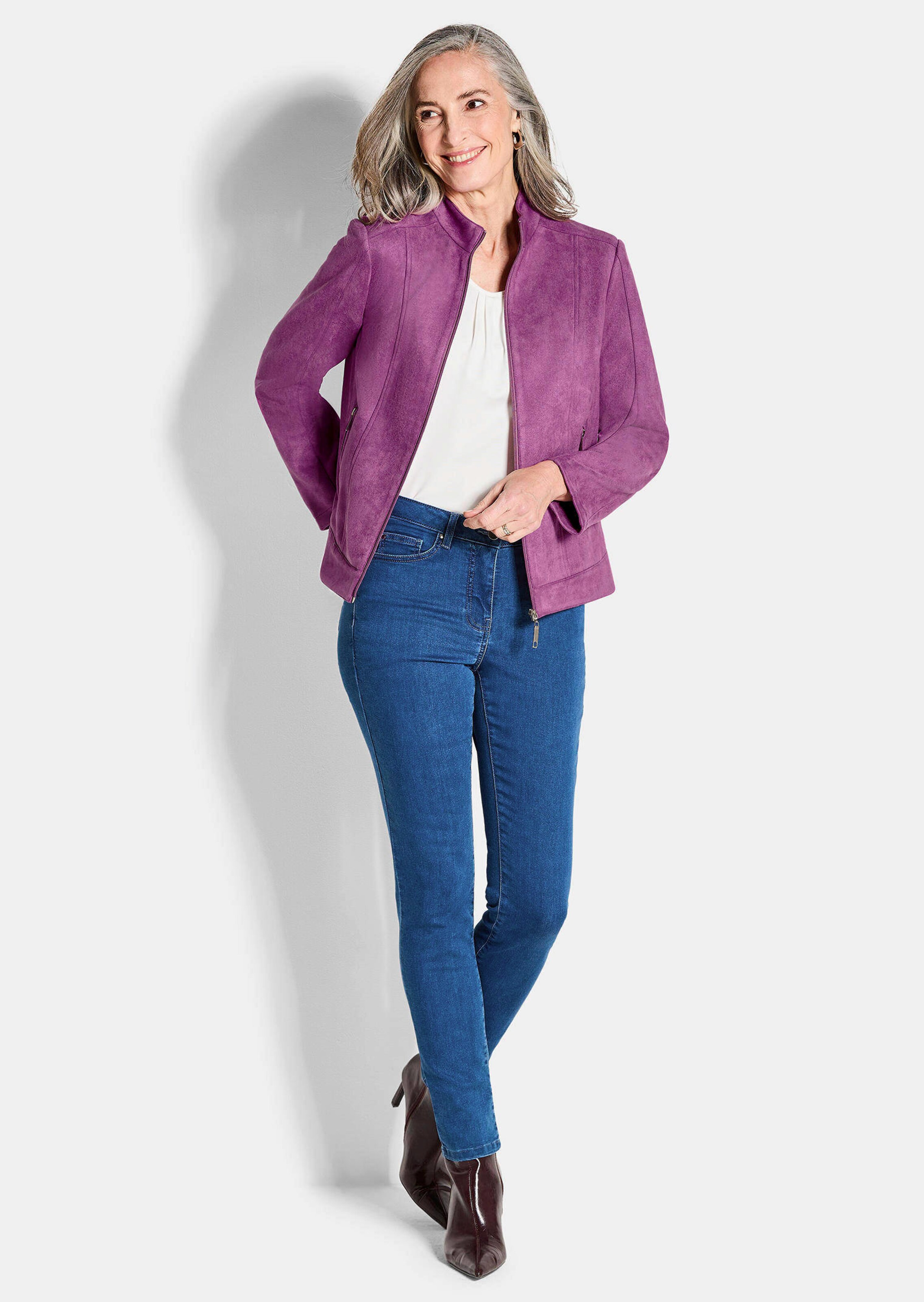 Jacke in Veloursleder-Optik thumbnail 2