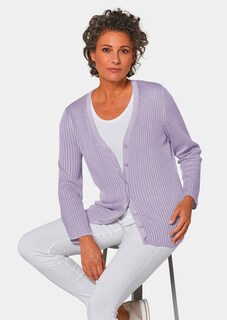 Onderhoudsarm tricot jasje met hoogwaardige ribstructuur thumbnail 4
