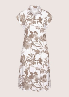 Hemdblusenkleid aus Viskose mit Blütenprint thumbnail 7
