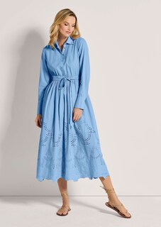 Hemdblusenkleid mit Lochstickerei thumbnail 2
