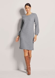 Lässiges Rundhals-Kleid mit Taschen thumbnail 3