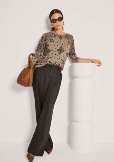 Pull en cachemire avec motif paisley thumbnail 5