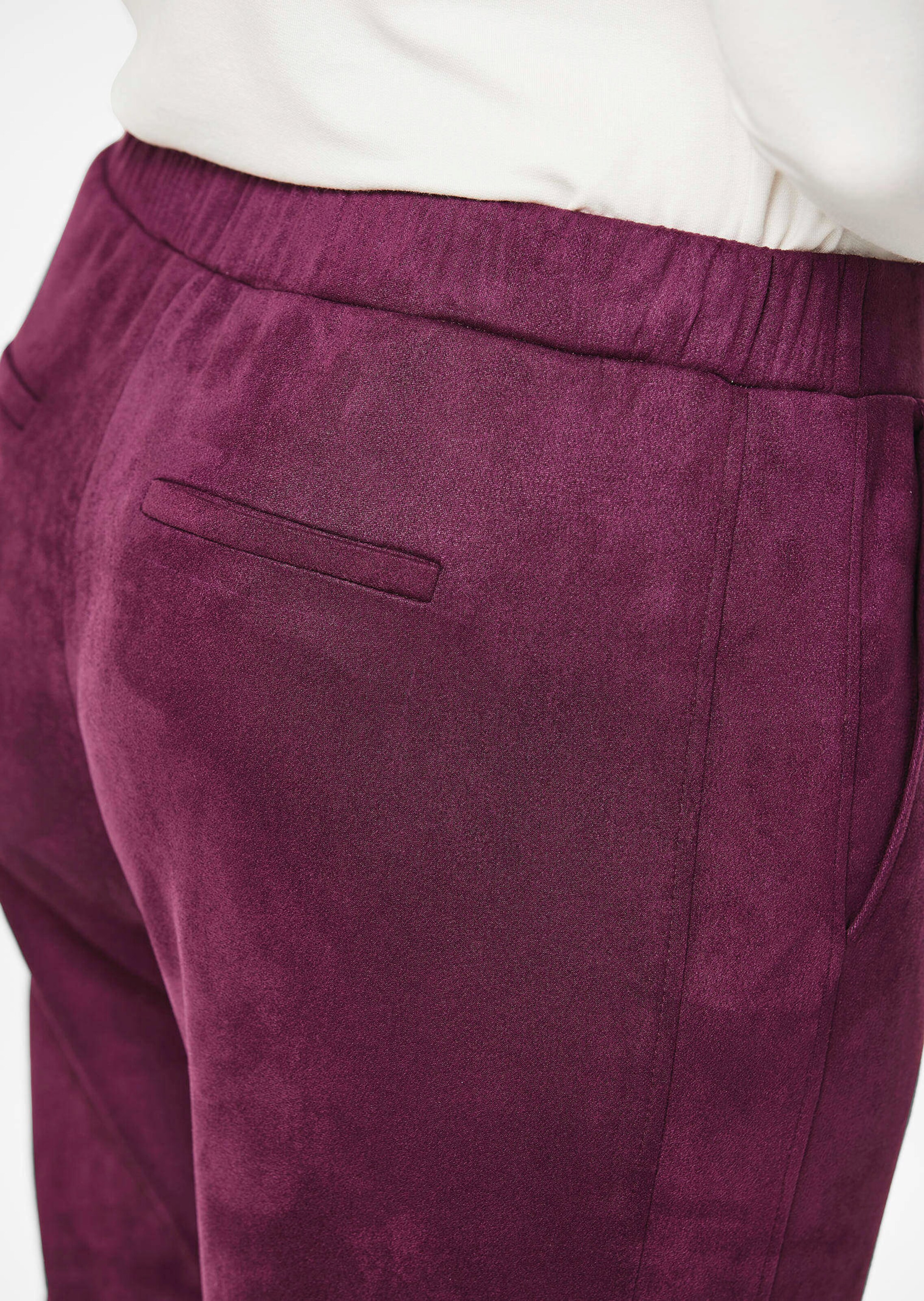 Pantalon LOUISA aspect velours de cuir thumbnail 5