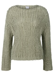 Grobstrick-Pullover mit U-Boot-Ausschnitt thumbnail 7