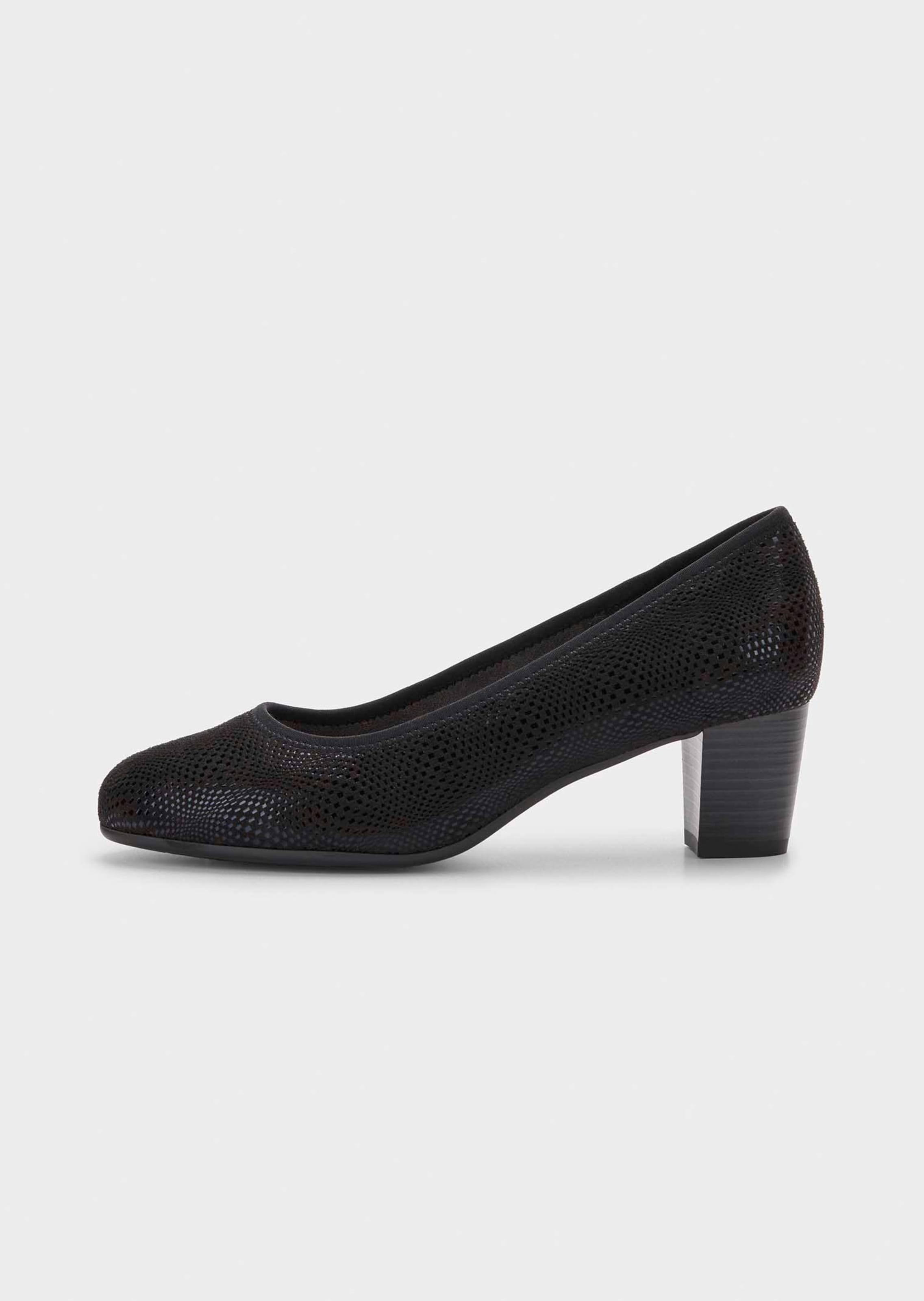 Pumps met glanzende folieprint