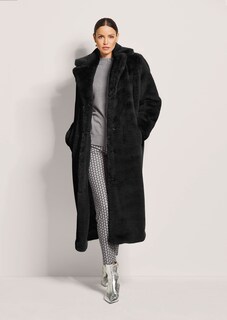 Manteau long en fausse fourrure thumbnail 3