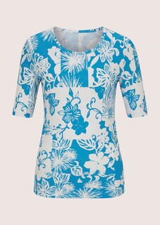 Shirt mit abstraktem Blüten-Print thumbnail 7