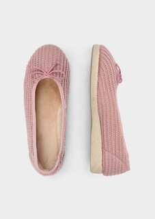 Pantoufles ballerines effet tricot thumbnail 2
