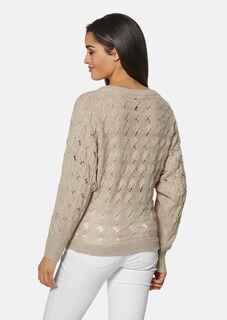 TALBOT RUNHOF X MADELEINE Ajourpullover mit Zopfmuster thumbnail 4