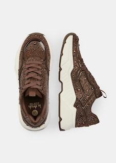 Sneakers de style « chunky » ornées de strass thumbnail 2