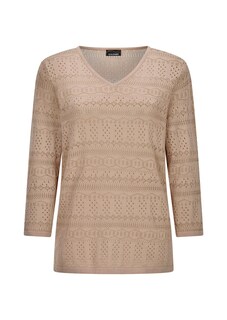 Leichter Strickpullover mit Ajourmuster thumbnail 6