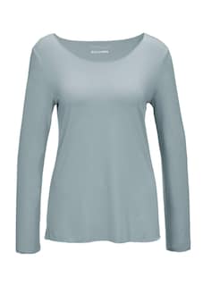 Veelzijdig te combineren shirt met lange mouwen en harmonieuze sierrand thumbnail 6