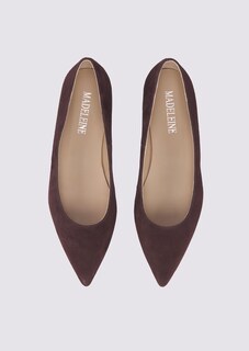 Spitze Ballerinas aus Veloursleder thumbnail 3