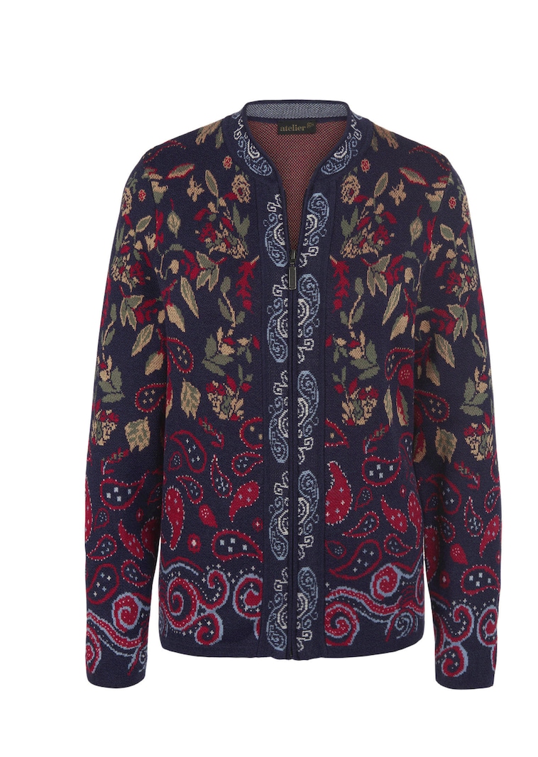 Strickjacke mit aufwändiger Strickstruktur