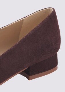 Spitze Ballerinas aus Veloursleder thumbnail 4