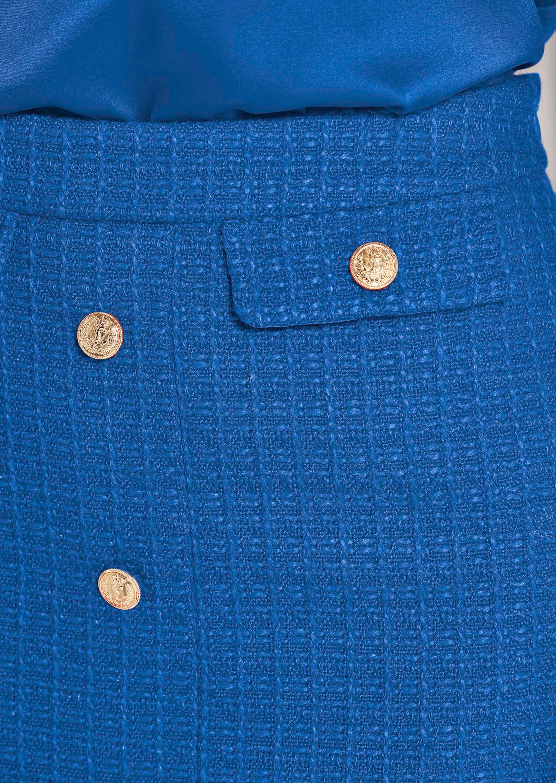 Slim pencil skirt with subtle sheen accents thumbnail 6