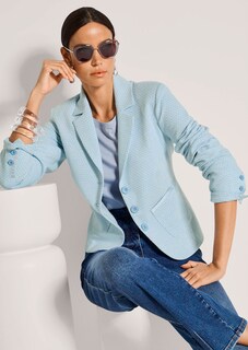 Jersey blazer with a honeycomb pattern thumbnail 5