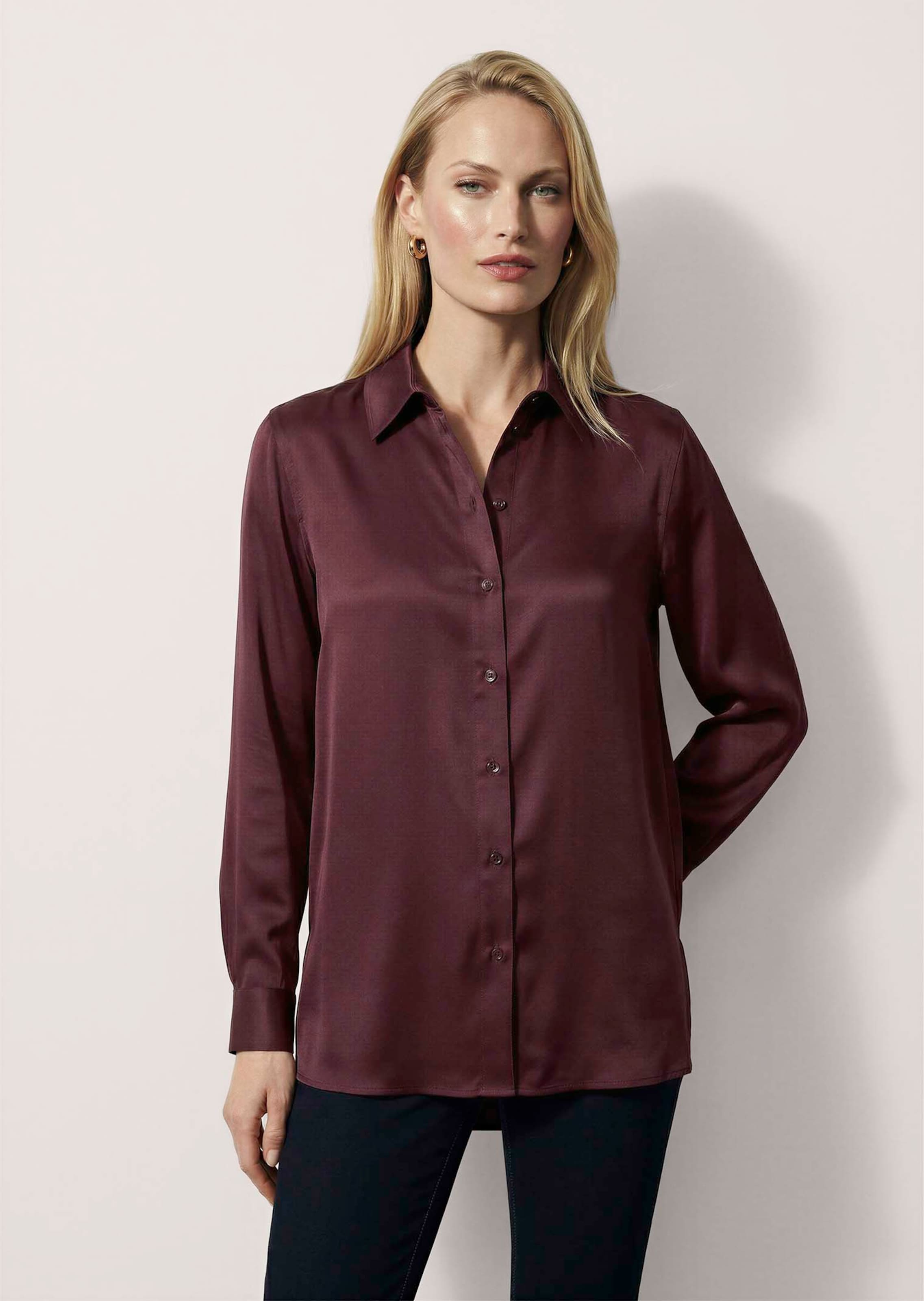 Hemdbluse mit Stretch-Komfort