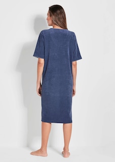 Robe de chambre en tissu éponge zippée thumbnail 2