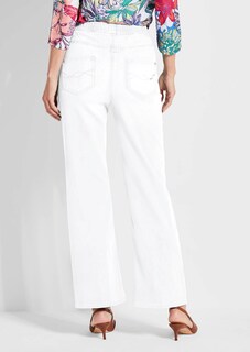 Jeans VERA met elastische tailleband en wijde pijpen thumbnail 3