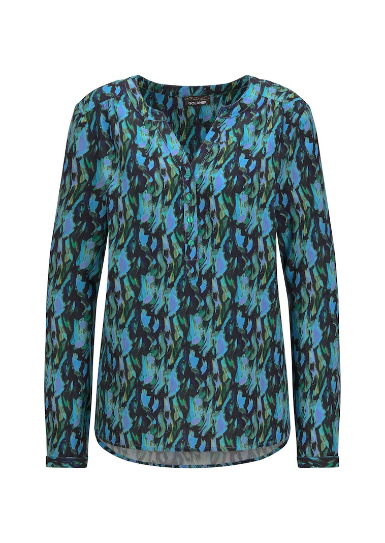 Druckbluse im Unikat-Print