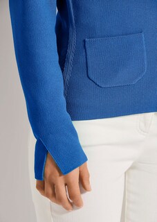 Schlanker Strickblazer mit langen Ärmeln thumbnail 6
