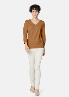 Sweatshirt mit 3/4-langen Ärmeln. thumbnail 3