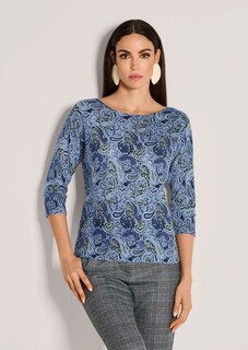 Kaschmir-Pullover mit Allover-Print thumbnail 2