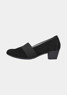 Escarpins en nubuck avec talon bloc thumbnail 4