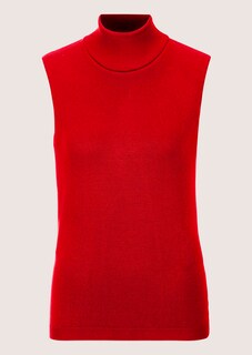 Ärmelloser Rollkragenpullover thumbnail 6