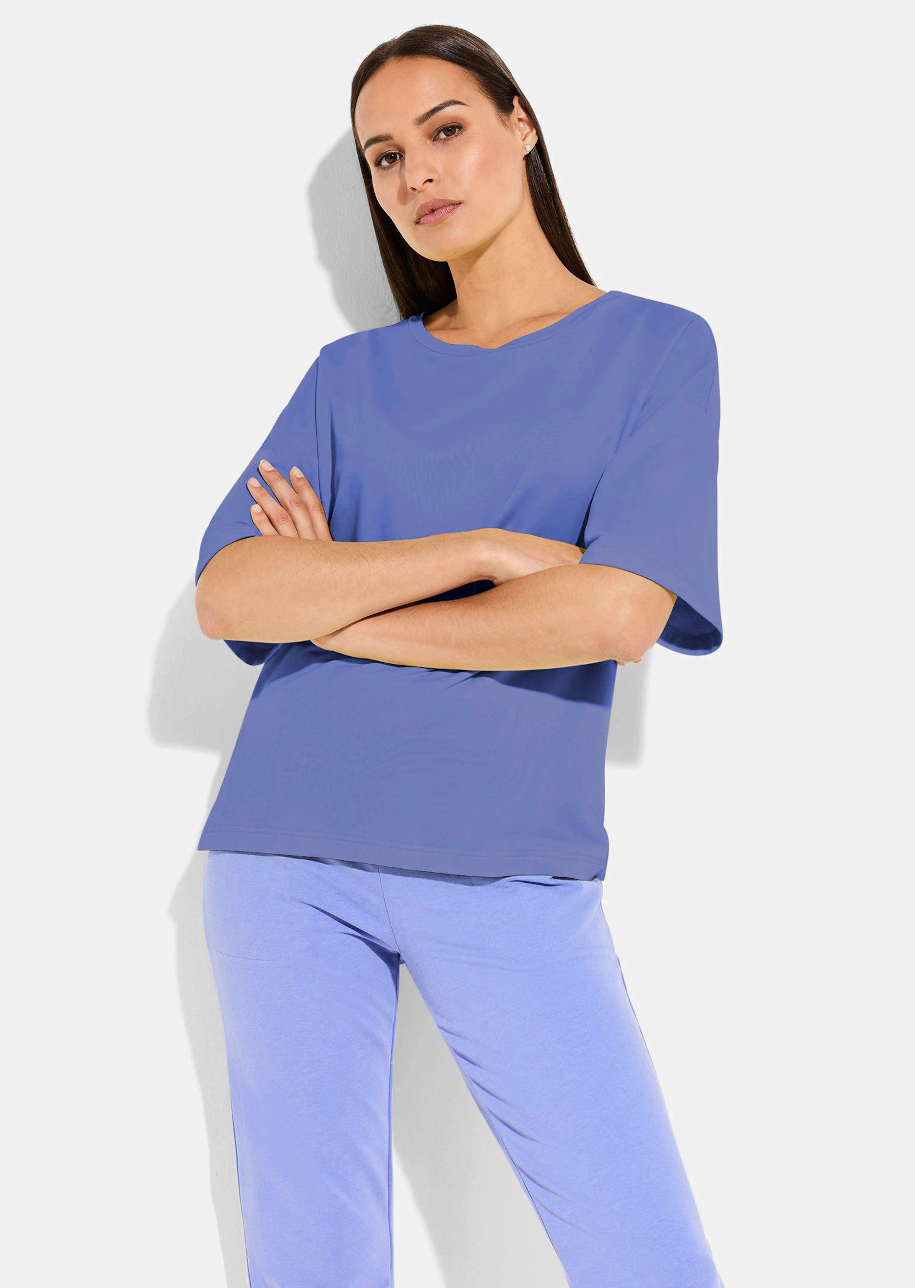 Sweat-shirt en coton et Modal